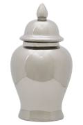 Balthazar Large Ceramic Silver Jar Ornament