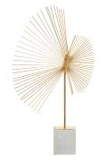 Lorenza Gold Twist Metal Ornament With Marble Base