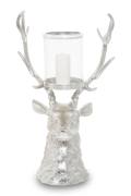 Style Stag Large Silver Luxe Candle Holder