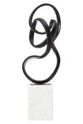 Lorenza Large Black Loop Sculpture