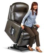 Sherborne Harrow Leather Electric Riser Recliner Chair (VAT Exempt) - Royale
