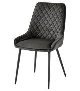 Signature Blue Dining Chair - Gun Metal Grey