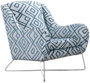 Accent chair in fabric 4432