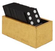 Wellington Black and Gold Domino Set