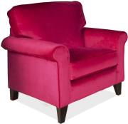 Alstons Poppy chair shown in fabric 1441, dark legs