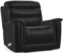 La-Z-Boy Sherian manual handle recliner chair in Moda Black leather 