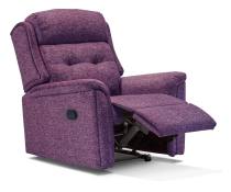 Sherborne Roma manual recliner chair shown in Adriatic Plum fabric 