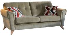 3 seater sofa shown in 4629, scatters in 4224, weathered ash legs