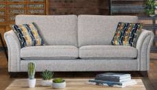 Alstons Emelia 4 seater Standard back sofa shown in fabrics 3767 & 3253