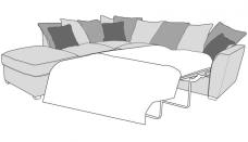 Atlantis Corner Group Chaise with built-in sofabed 