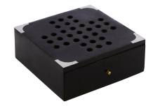 Wellington Black Luxury Solitaire Box