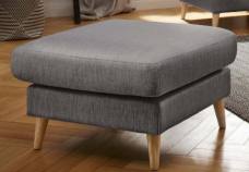 Harlow footstool with laquered legs 