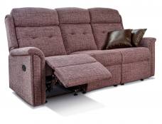 Roma recliner 3 seater sofa shown in Ravello Plum