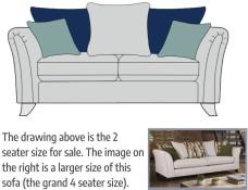 Alstons Emelia 2 seater Pillow Back sofa 