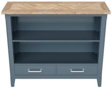 Signature Blue Low Bookcase