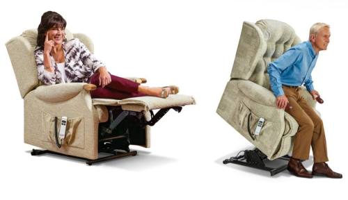 Lynton Knuckle Fabric Riser Recliner Chairs