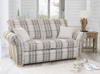 Grey deals tartan sofa