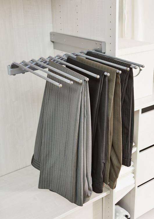 Pull out trouser racks | Belvisi Furniture