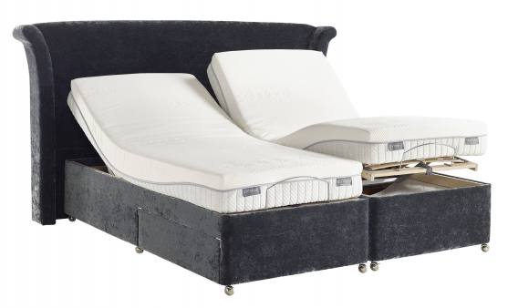 silentnight king size electric adjustable bed with mattress