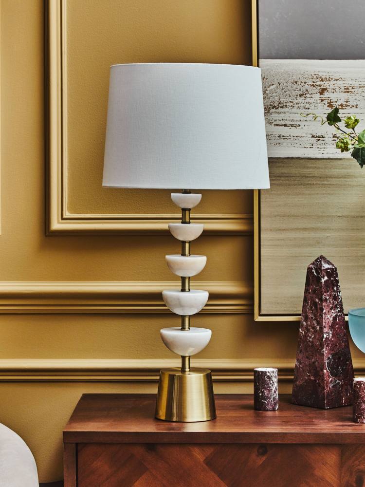 Mundi White Lamp Table