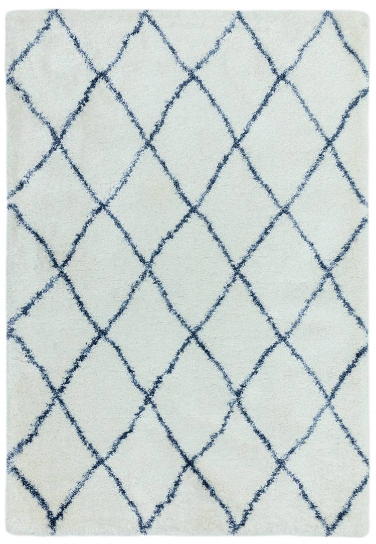 Milton Almond and Blue Patterned Rug