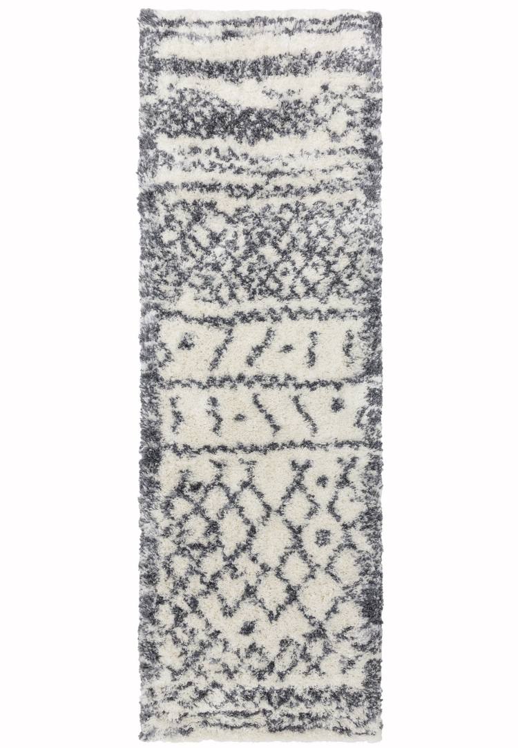 Milton Almond and Grey Abstract Patterned Rug