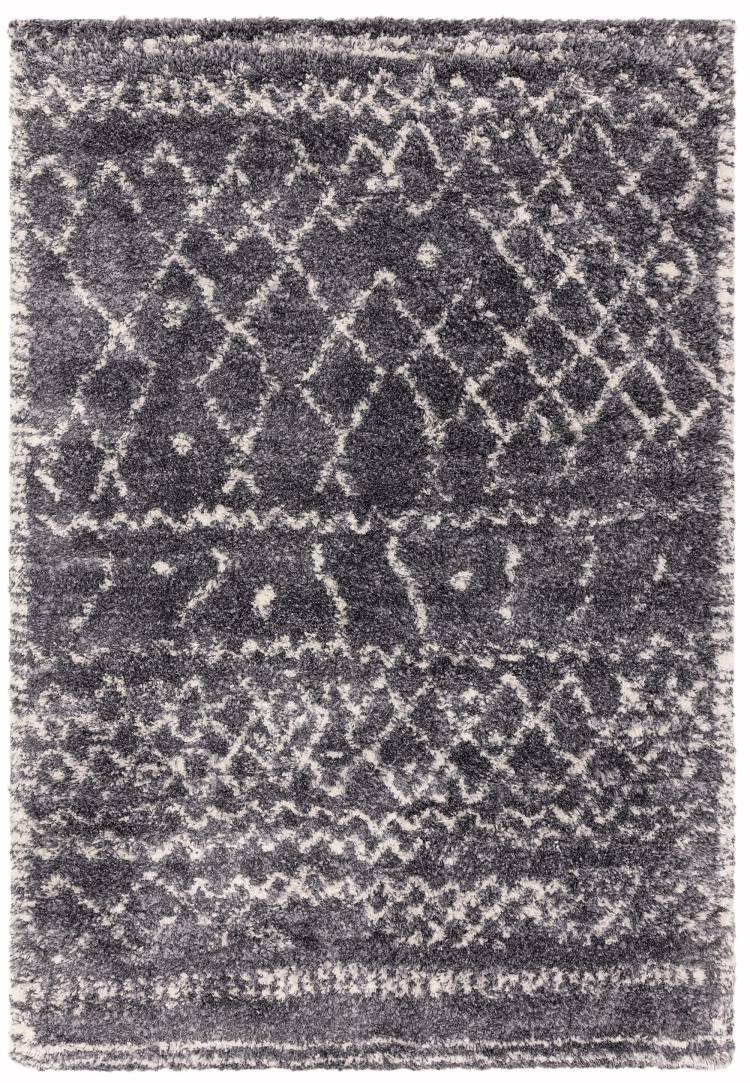 Milton Grey and Almond Abstract Patterned Rug