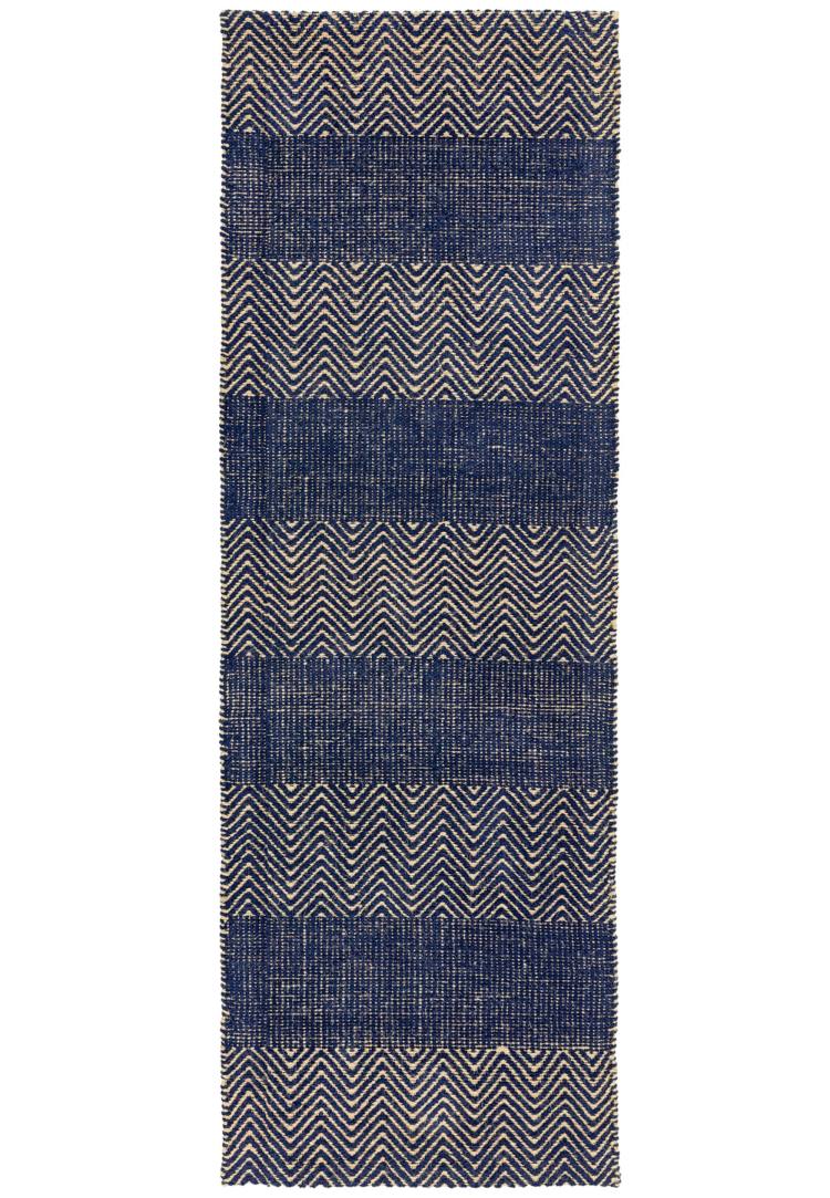 Bromley Navy Blue Flatweave Rug