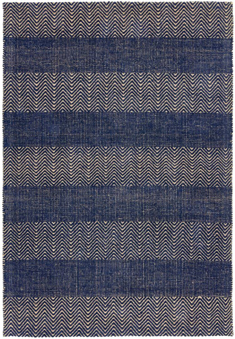 Bromley Navy Blue Flatweave Rug