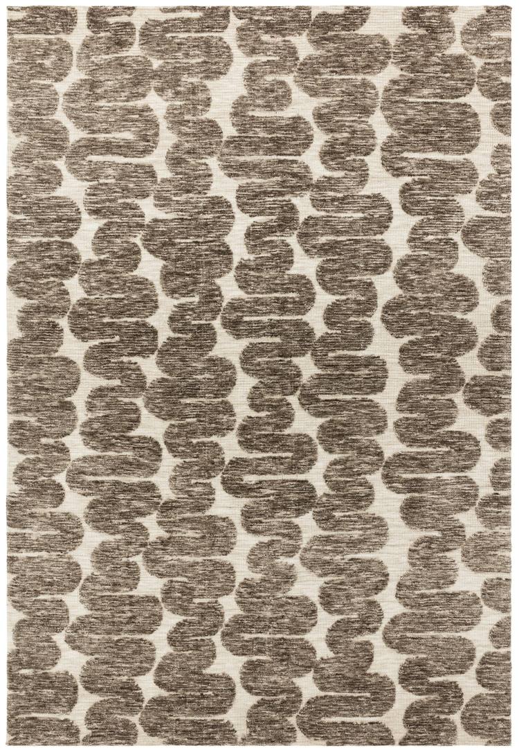 Rivara Brown Abstract Rug