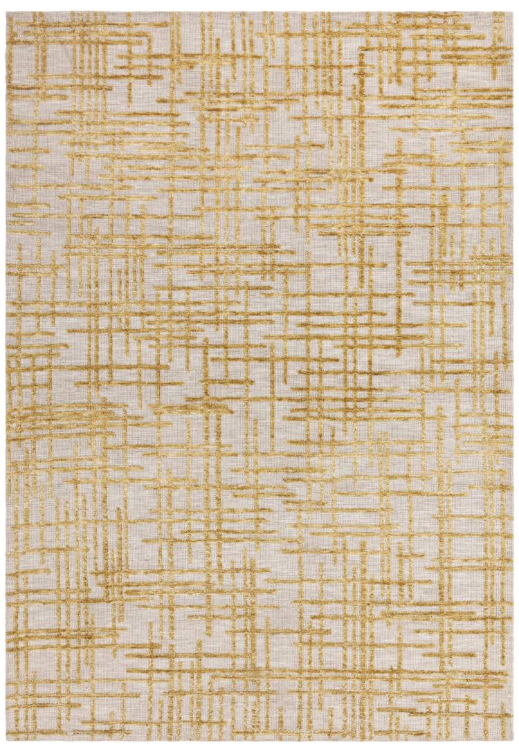 Rivara Gold Abstract Rug