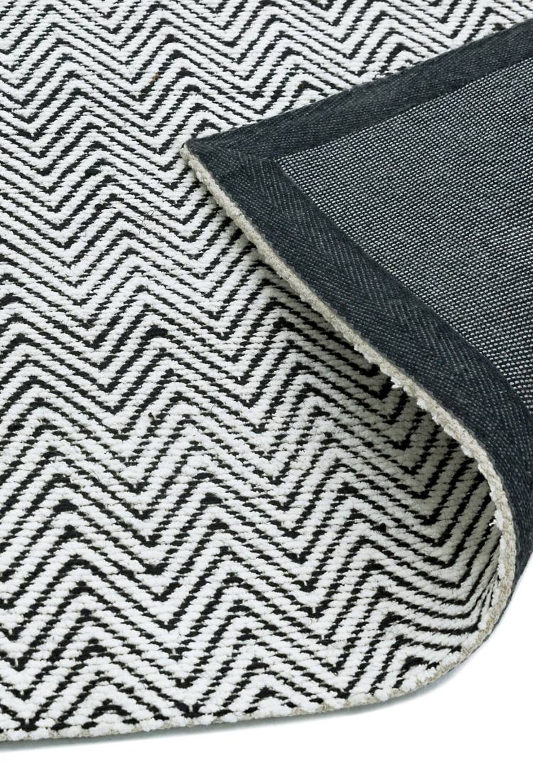 Bromley Black and White Flatweave Rug