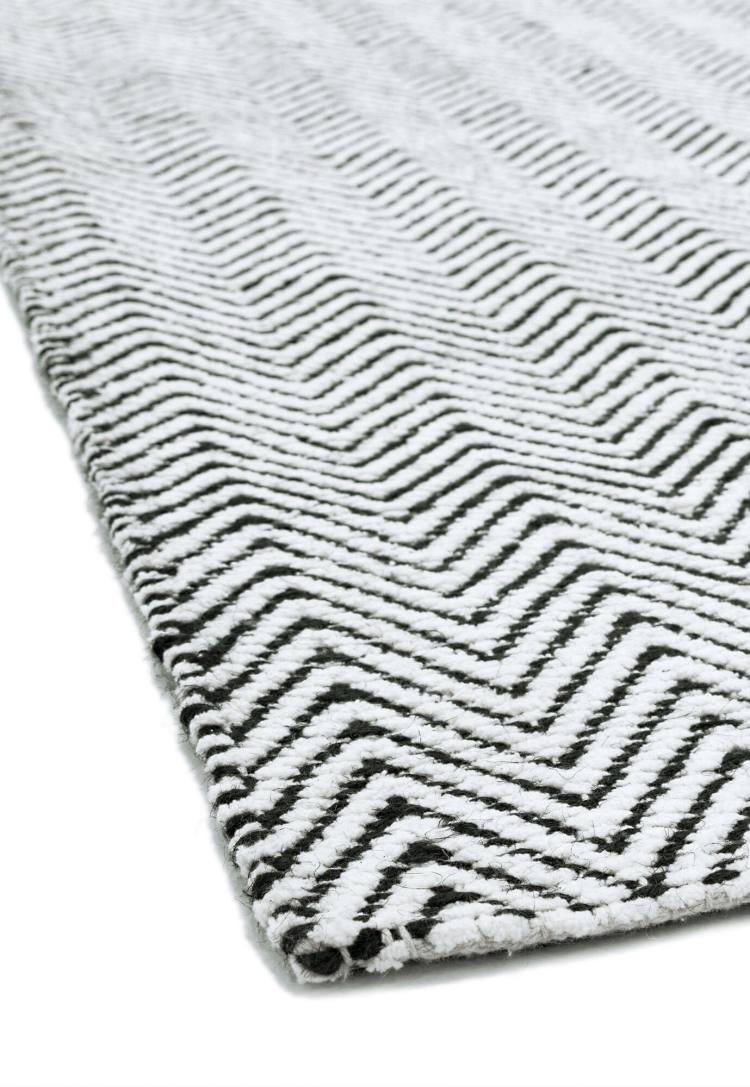 Bromley Black and White Flatweave Rug