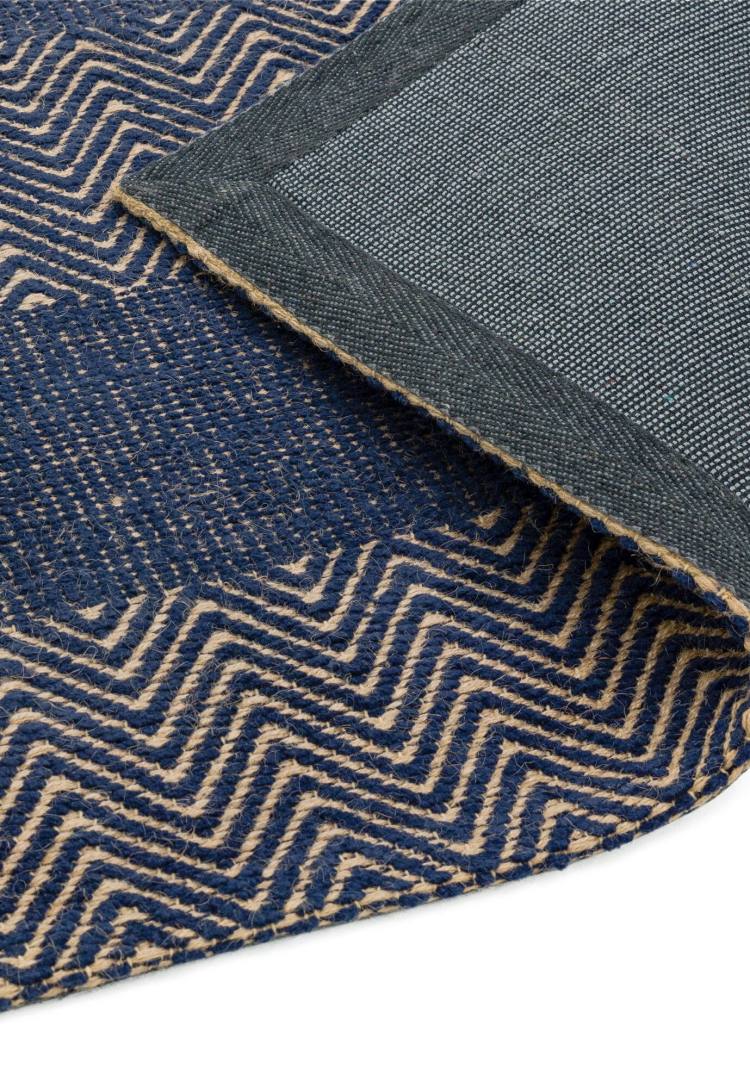 Bromley Navy Blue Flatweave Rug