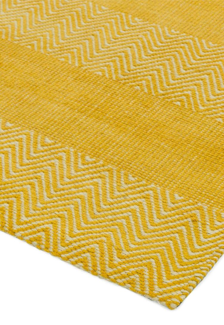 Bromley Yellow Flatweave Rug