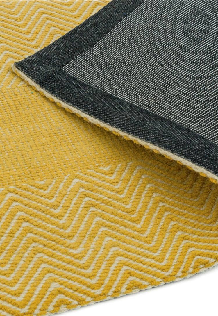 Bromley Yellow Flatweave Rug