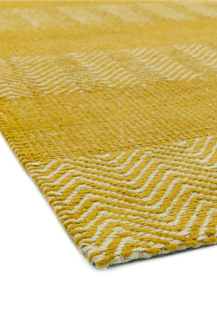 Bromley Yellow Flatweave Rug