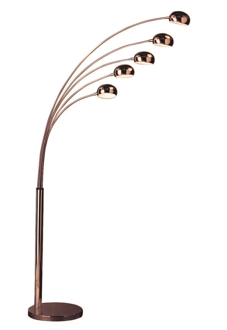 Wilde Curved Copper Floor Lamp