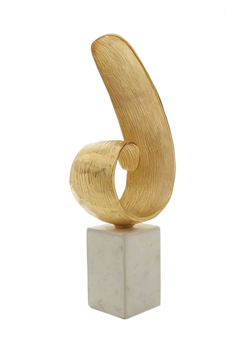 Lorenza Gold Curve Sculpture