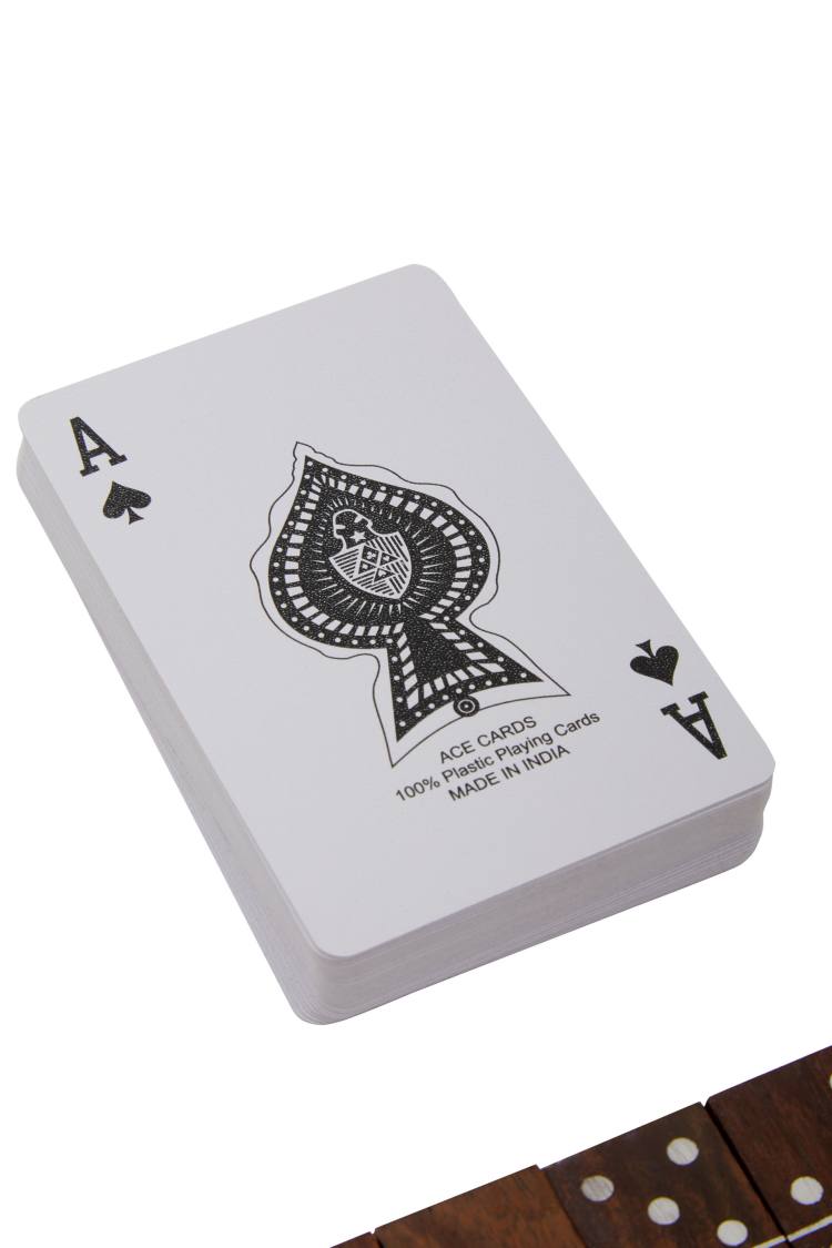 The playing card deck.