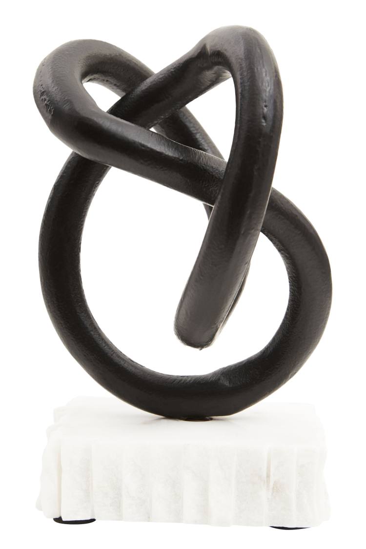 Lorenza Black Loop Sculpture