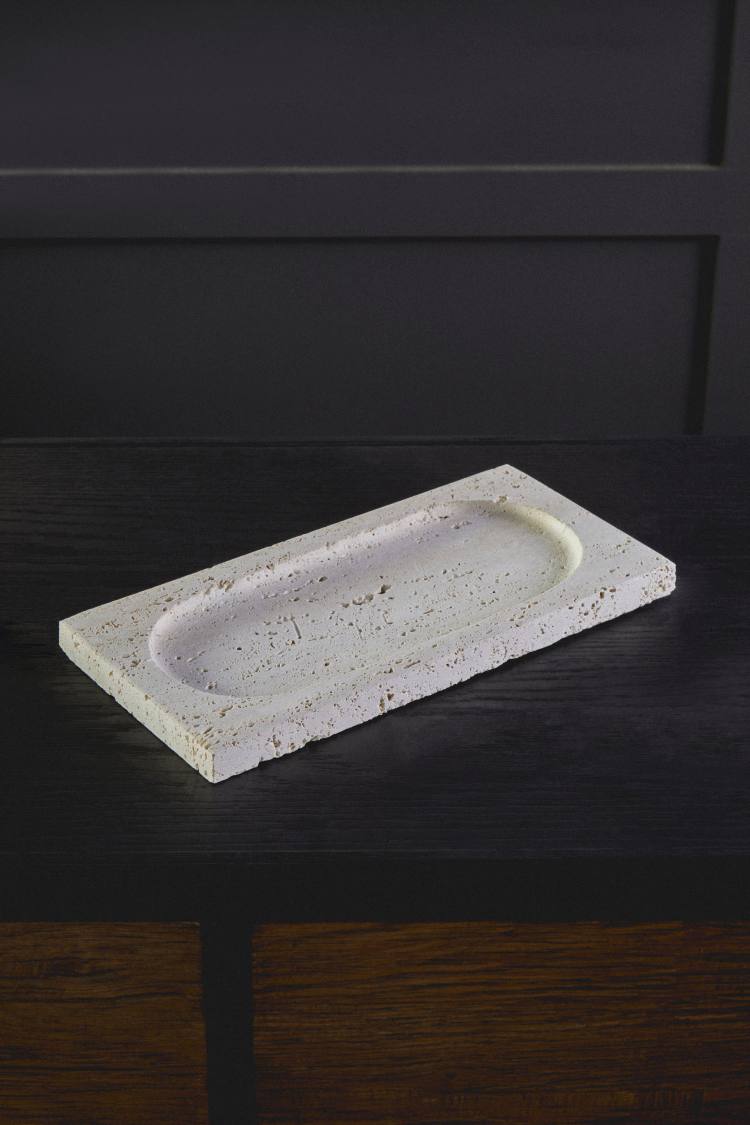 Fedio Travertine Tray Ornament