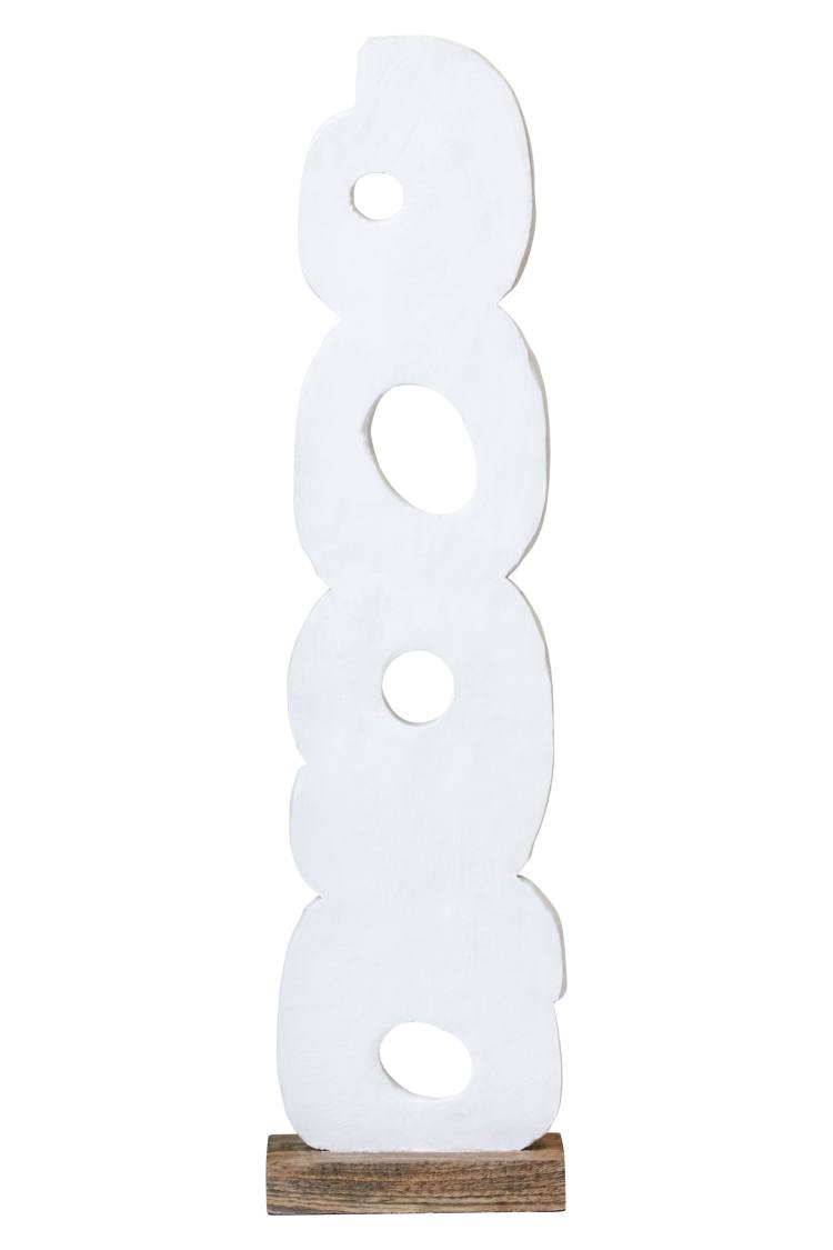 Aspect Tall White Curl Ornament