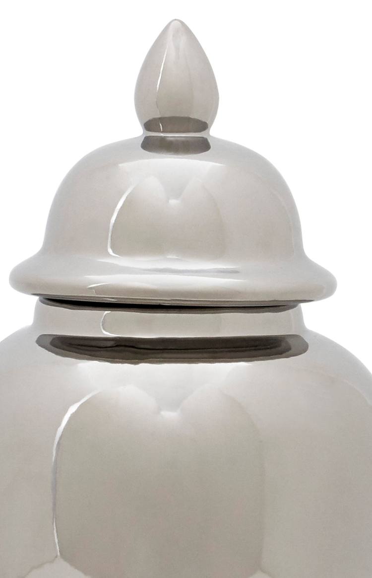 Balthazar Small Ceramic Silver Jar Ornament