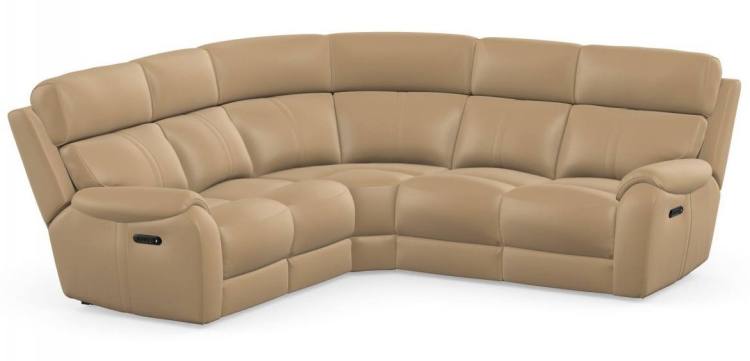 Corner group shown in Tutti Taupe leather 