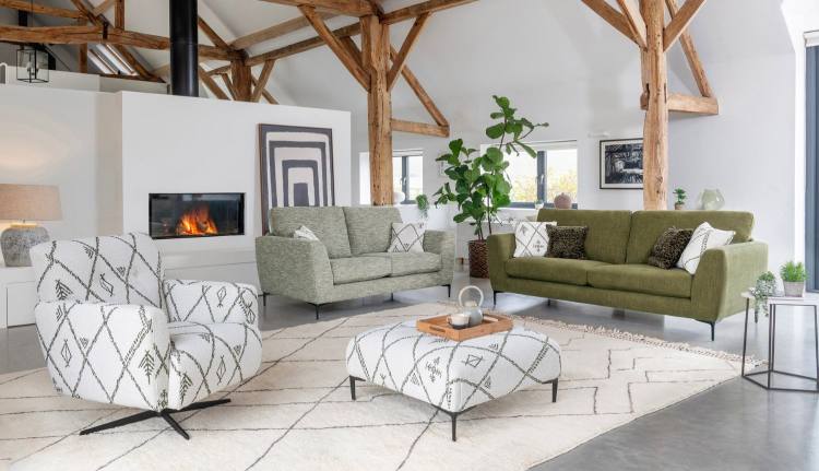 Alstons Inka sofas and swivel chair