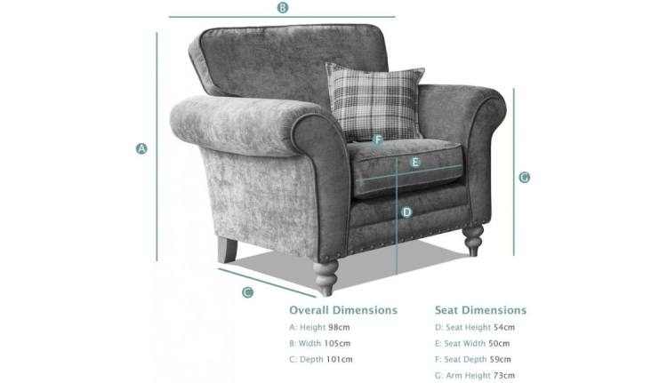 Alstons Cleveland Chair dimensions