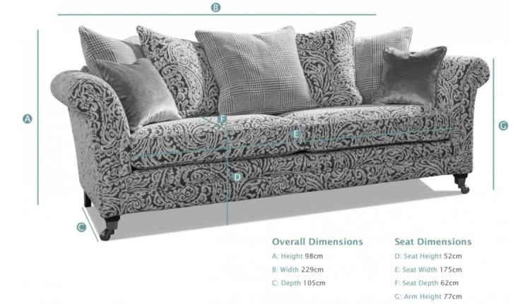 Alstons Lowry Grand Sofa dimensions