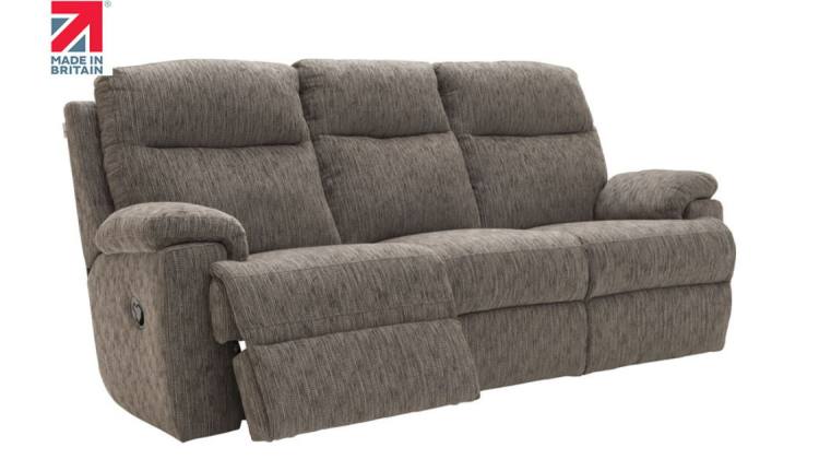 Shown with one recliner partially open