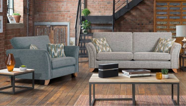 Snuggler shown with sofa from the Emelia collection 